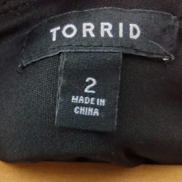 Torrid Black Sequin Side Slit Midi Pencil Skirt Size 2 - Picture 4 of 13